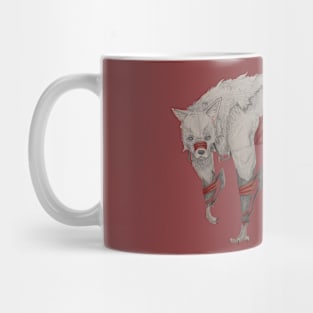 Sci fi monster wolf Mug